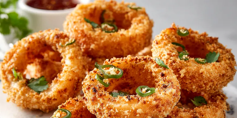 Jalapeño Popper Stuffed Onion Rings