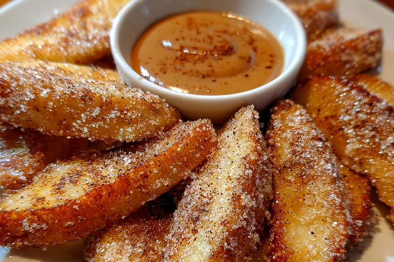 Cooking process for Air Fried Apple Wedges Delight