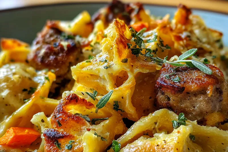 Ingredients for Autumn Sausage Pasta Squash