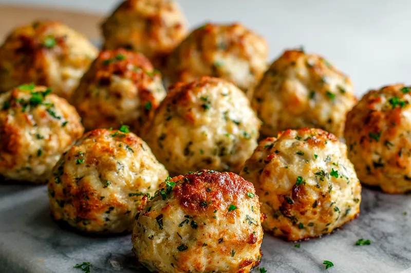 Ingredients for Baked Chicken Ricotta Meatballs laid out