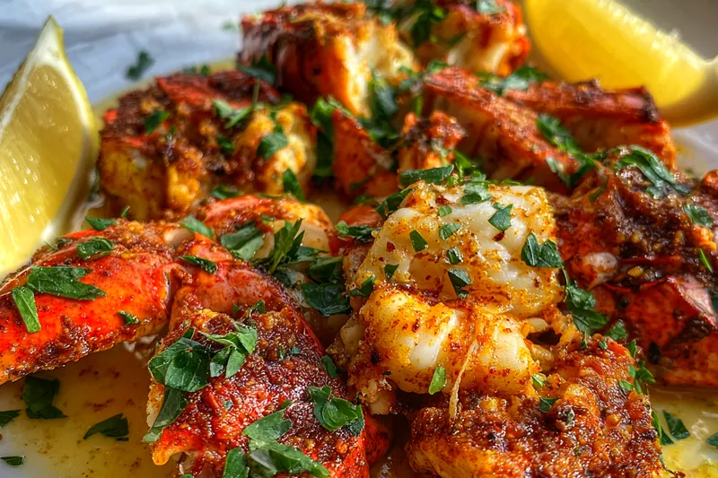 Cooking process for Baked Lobster Crab Delight