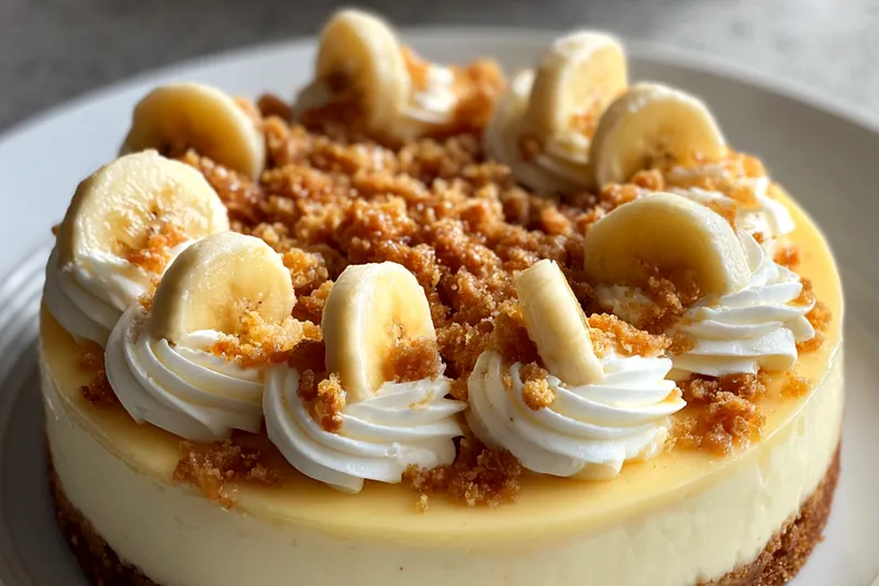 Fresh ingredients for Banana Cream Cheesecake Delight