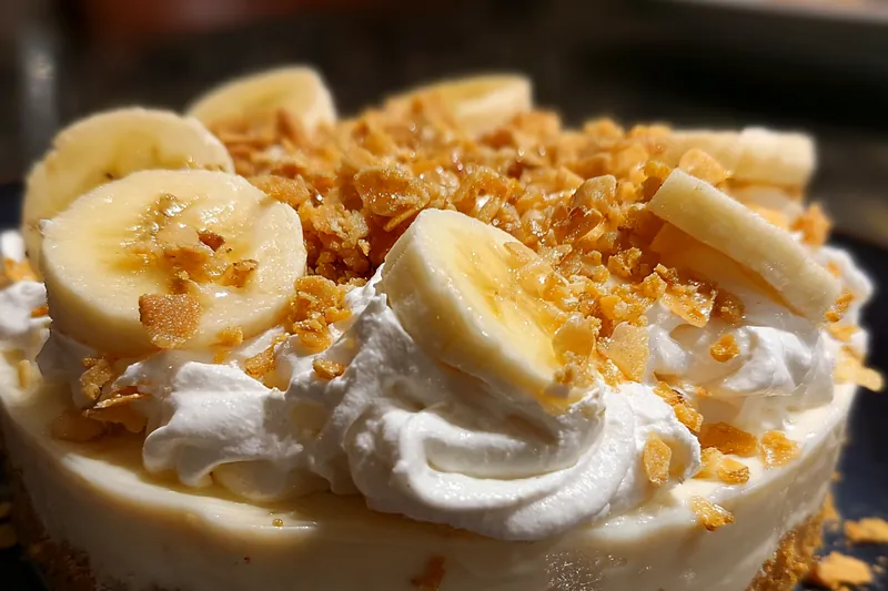 Fresh ingredients for Banana Crunch Cheesecake Delight