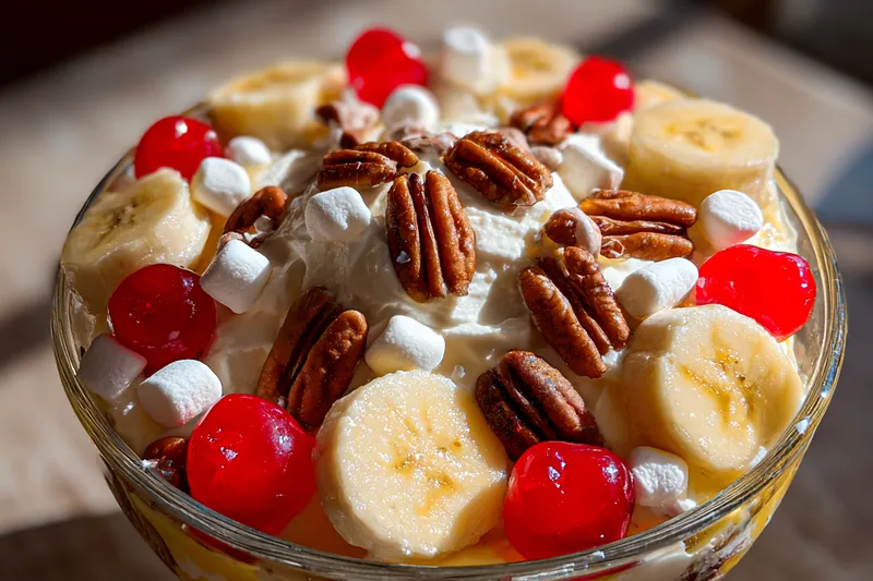 Cooking process for Banana Split Fluff