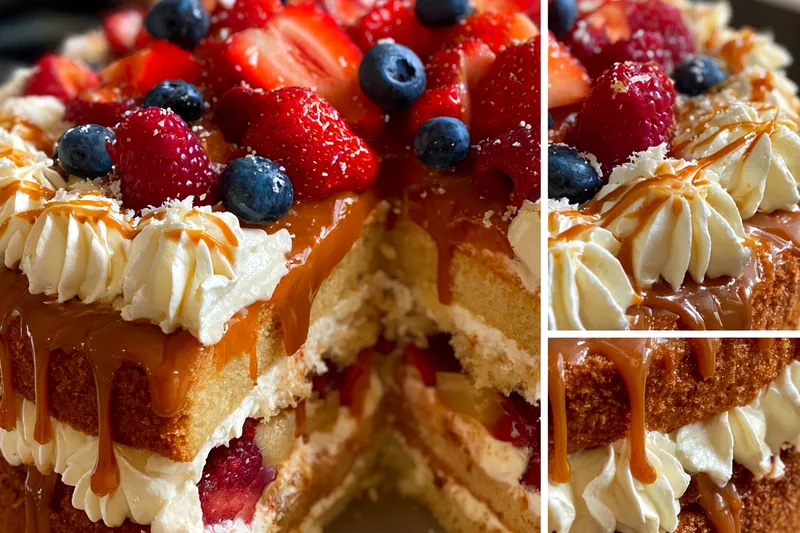 Cooking process for Berry Cream Layered Delight