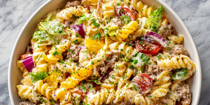 Big Mac Pasta Salad - An Organized Chaos