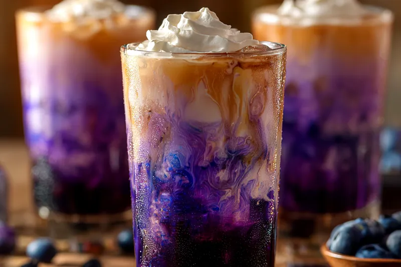 Cooking process for Blueberry Cream Soda Delight