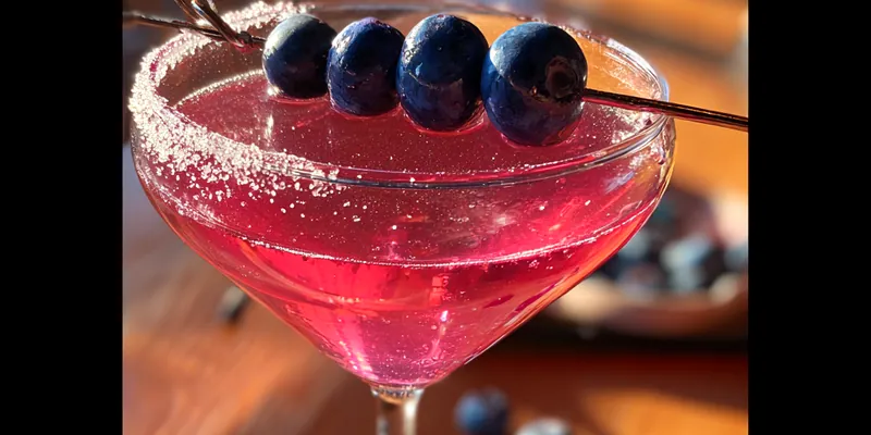 Refreshing Blueberry Lemon Martini