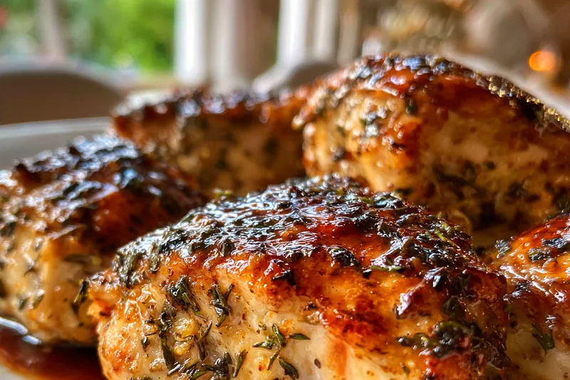 Fresh ingredients for Blueberry Thyme Chicken