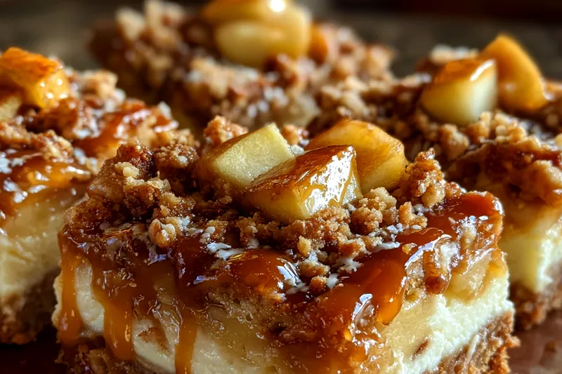 Fresh ingredients for Caramel Apple Cheesecake Bars