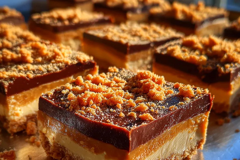 Fresh ingredients for Caramel Chocolate Bars