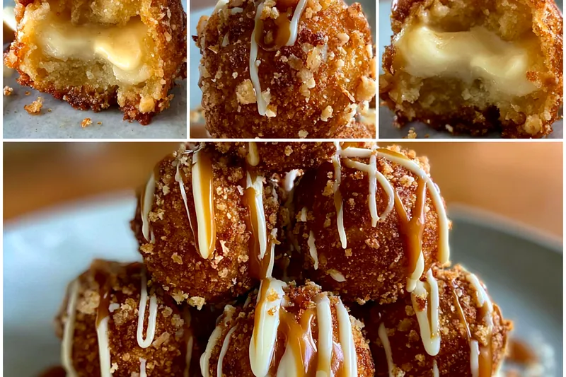 Cooking process for Caramel Pretzel Cheesecake Bites