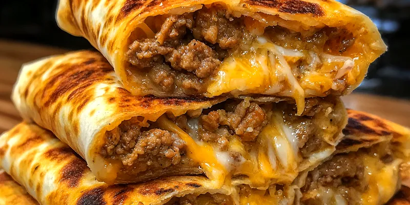 Cheesy Beef Burrito Delight