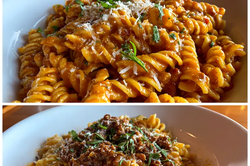 Fresh ingredients for Cheesy Beef Tortellini Delight
