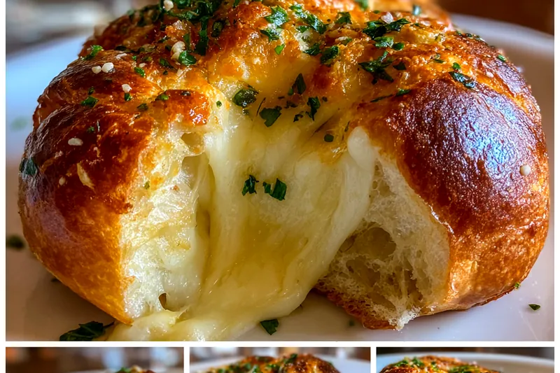 Chef Mitchell expertly baking Cheesy Garlic Delights in the kitchen.