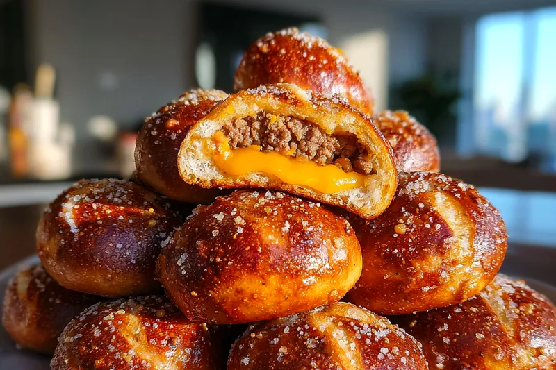 Fresh ingredients for Cheesy Pretzel Bites