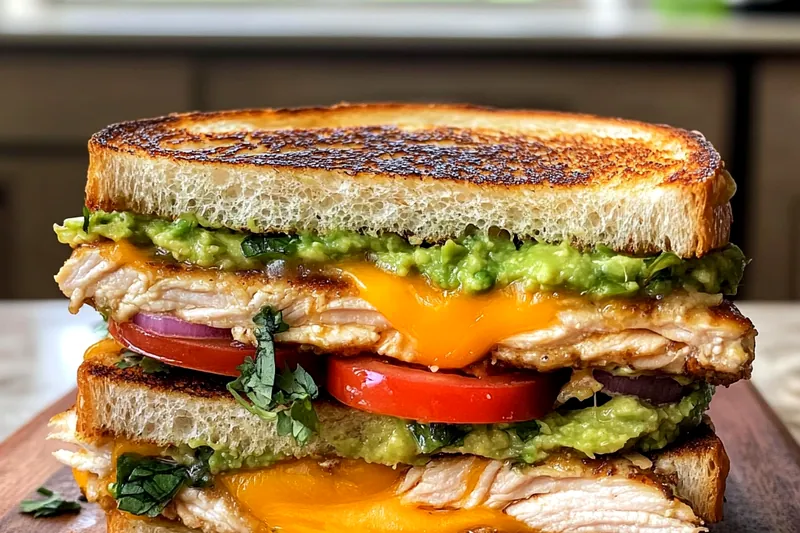 Chef Mitchell skillfully cooking chicken for the Delicious Chicken Avocado Sandwich.