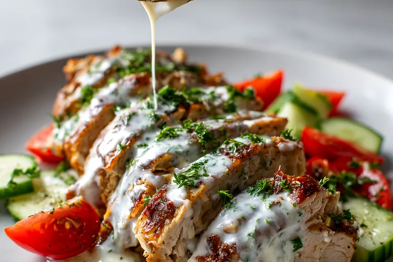 Fresh ingredients for Chicken Shawarma