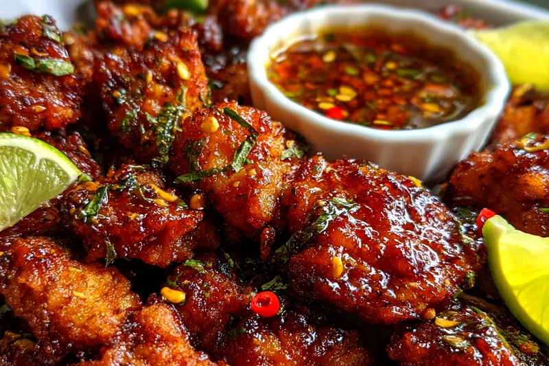 Cooking process for Chili Lime Glazed Chicken