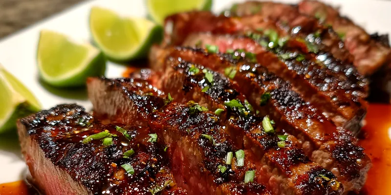 Delicious Chili Lime Grilled Steak served on a plate