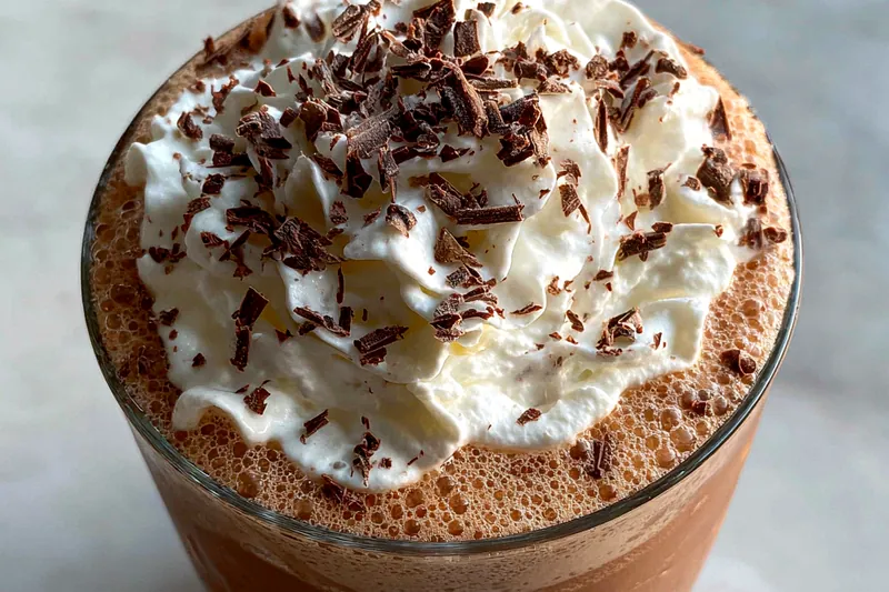 Cooking process for Chilled Chocolate Delight