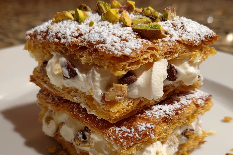 Fresh ingredients for Chocolate Chip Pastry Delight