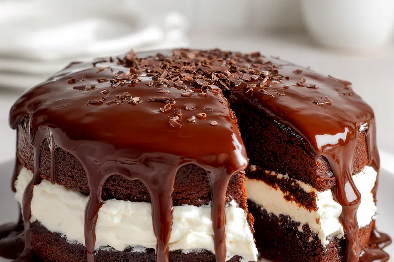 Ingredients for Chocolate Cream Cheese Cake