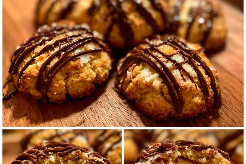 Cooking process for Chocolate Drizzled Cream Cookies