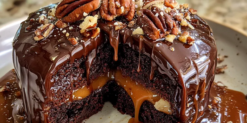 Chocolate Turtle Cake