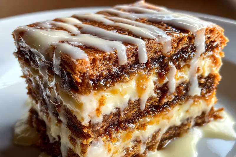 Cooking process for Cinnamon Glazed Layer Bars