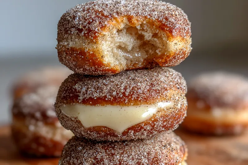 Cooking process for Cinnamon Sugar Cream Pastries
