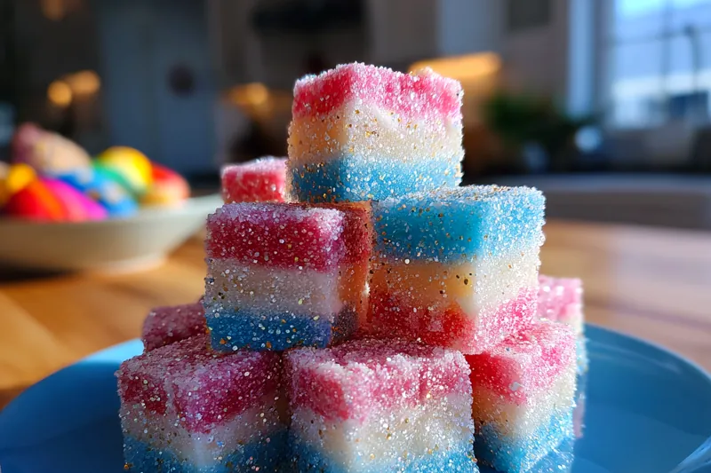 Cooking process for Colorful Candy Cubes