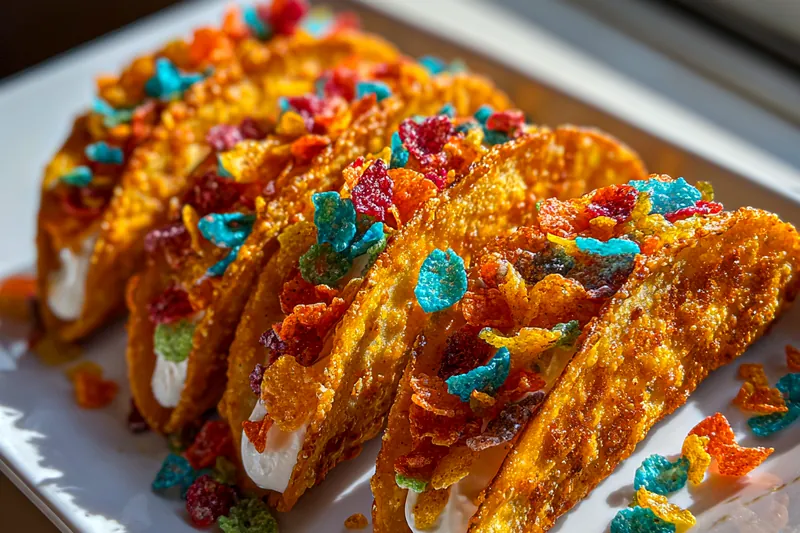 Fresh ingredients for Colorful Cheesecake Tacos