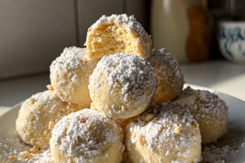 Cooking process for Condensed Milk Snowballs