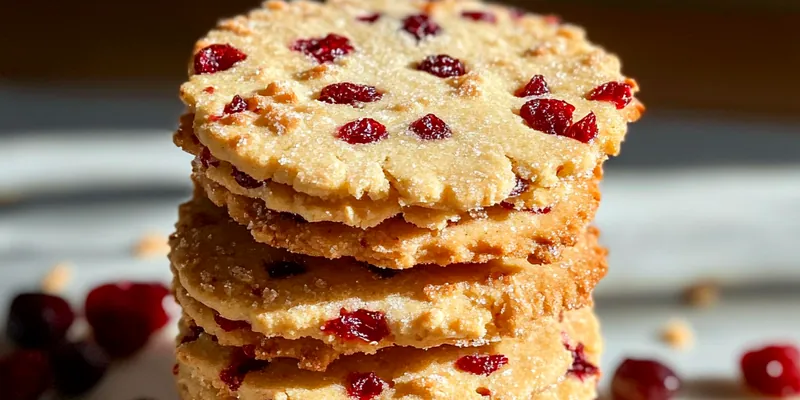 Cranberry Orange Shortbread Delights