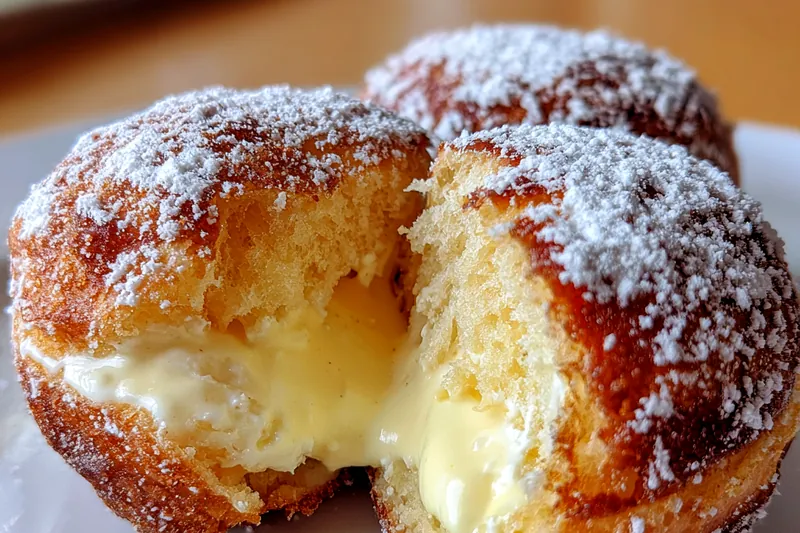 Fresh ingredients for Cream-Filled Sugar Pastries