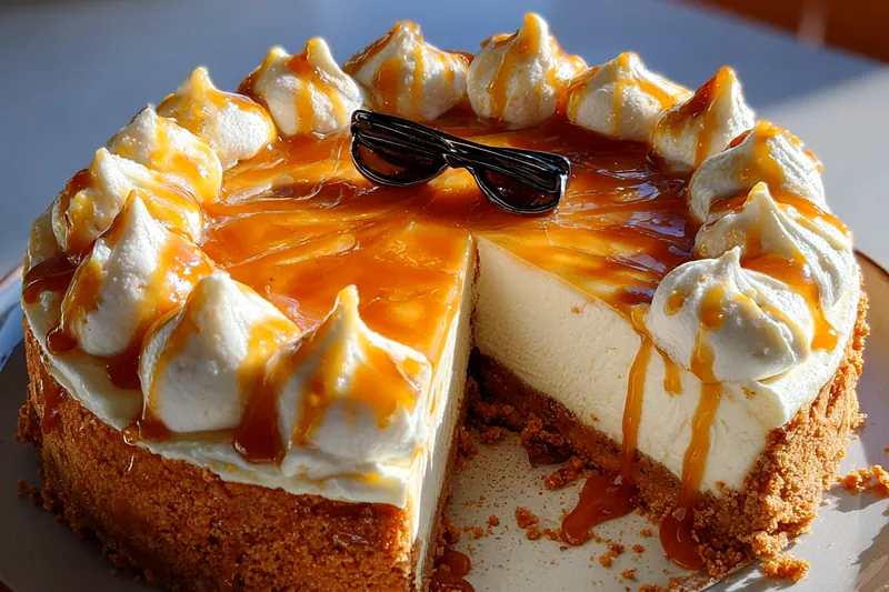 Cooking process for Creamy Caramel Cheesecake