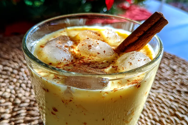 Fresh ingredients for Creamy Cinnamon Cocktail