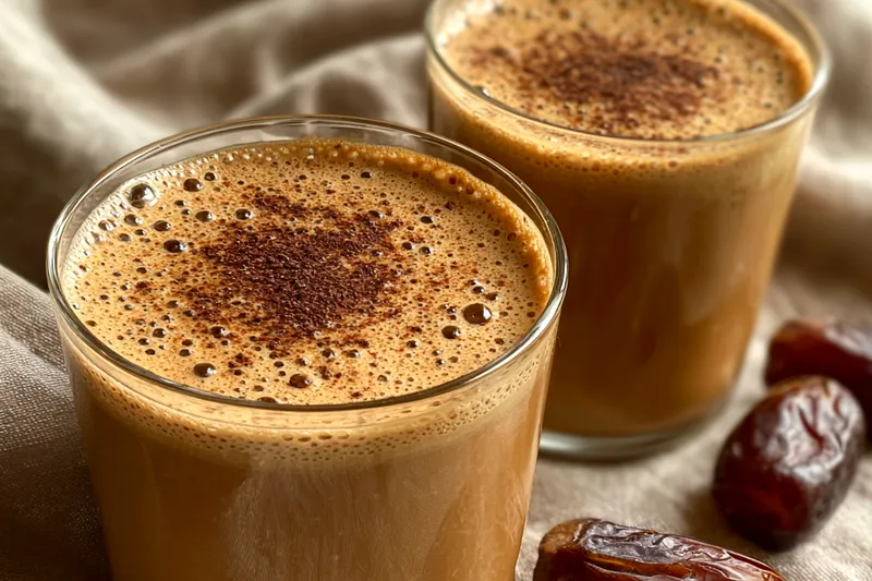 Cooking process for Creamy Date Coffee Smoothie