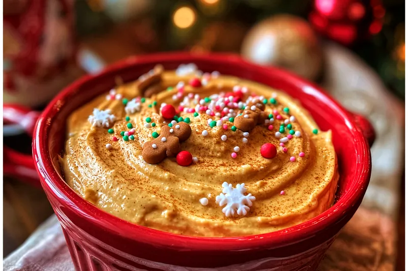 Ingredients for Festive Gingerbread Dip Delight arranged on a kitchen counter.