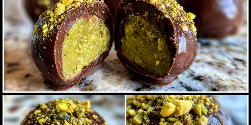 Decadent Pistachio Chocolate Truffles