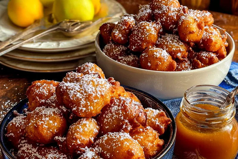 Fresh ingredients for Crispy Apple Dessert Bites