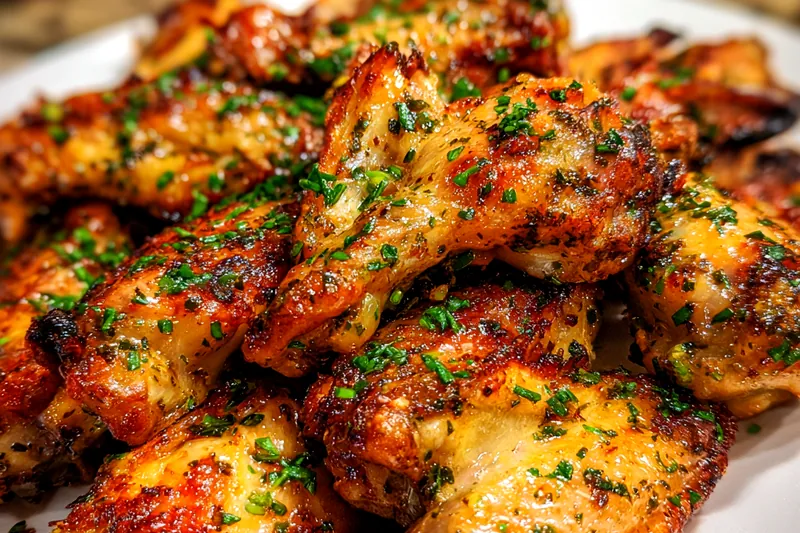 Fresh ingredients for Crispy Cajun Garlic Wings