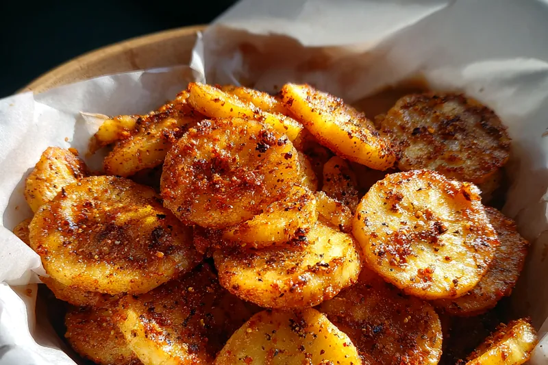 Fresh ingredients for Crispy Cinnamon Banana Chips