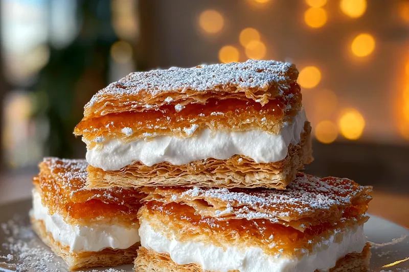 Various ingredients for Crispy Cream Delight Squares, including graham cracker crumbs, cream cheese, and chocolate chips.