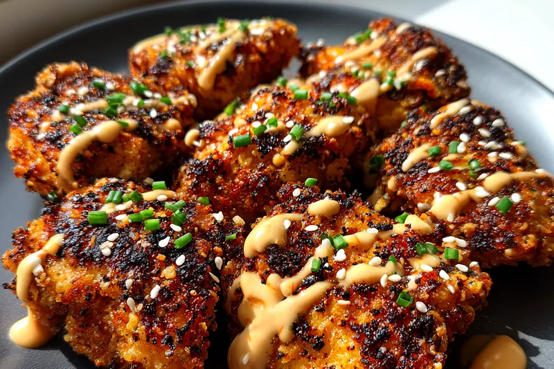 Cooking process for Crispy Hawaiian Chicken