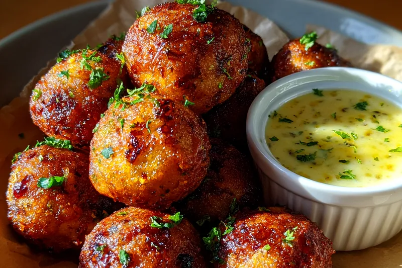 Cooking process for Crispy Herb Potato Bites