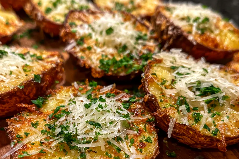 Cooking process for Crispy Herb Potato Skins