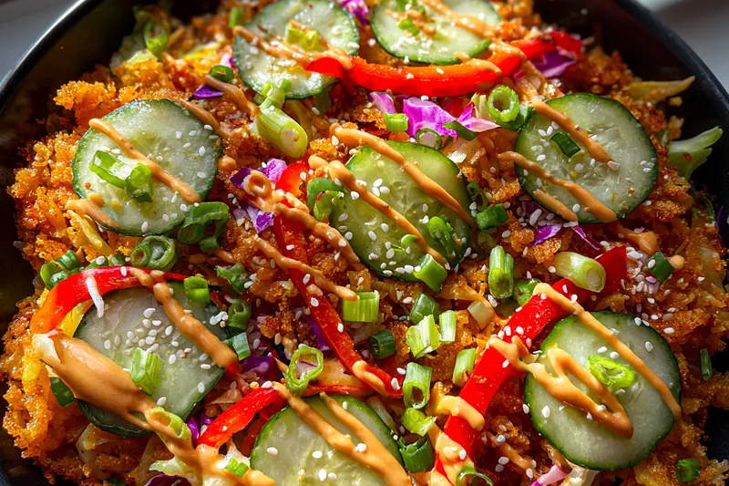Cooking process for Crunchy Asian Salad