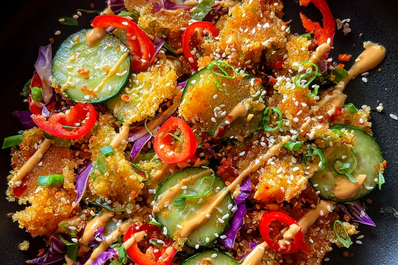 Fresh ingredients for Crunchy Asian Salad